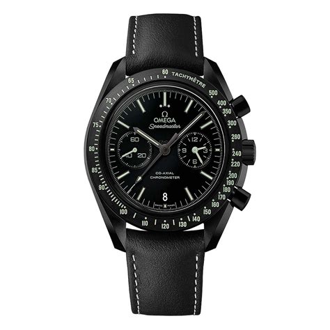 omega speedmaster moonwatch dark side of the moon pitch black|omega apollo 8 watch price.